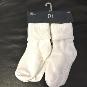 Gap Toddler Girls white ankle socks - new - white